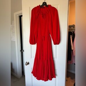 Kobi Halperin Torrence Tiered Midi-Dress